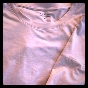 Heathered BLUSH Athleta long sleeve top. Size XL.
